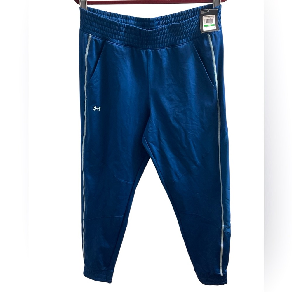 Under Armour Train Cold Weather Pants - Women’s Large - Petrol-Fuse Teal - NWT